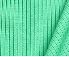 Amostra do tecido Canelado na cor Verde Tiffany