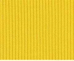 Amostra do tecido Ribana na cor Amarelo Patinho