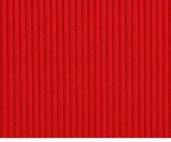 Amostra do tecido Ribana na cor Vermelho Ferrari